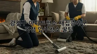 광진구 아파트청소🧹 새집증후군 걱정? 입주청소 꿀팁!